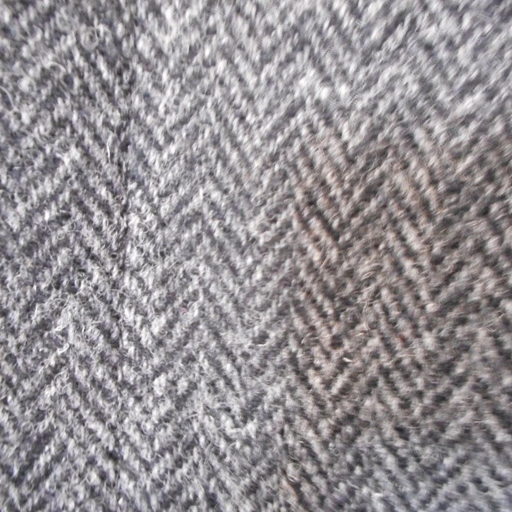 Vintage Harris Tweed Grey Herringbone Jacket - Picture 2 of 7